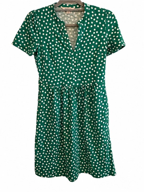 Boden Dresses & Skirts - Boden Green Polka Dot Fit & Flare Dress Size 4